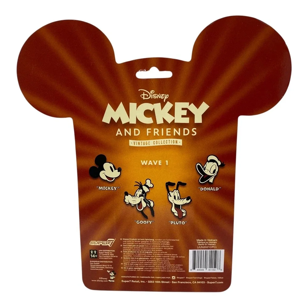 Disney Mickey & Friends Vintage Collection Reaction‎ Figures Goofy Donald Pluto - Picture 7 of 8